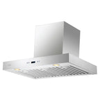 CAVALIERE 30" Inch Range Hood in Brushed Stainless Steel 900 CFM- LED Lighting- SV218Z-30