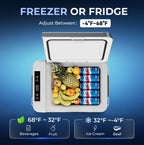 Simzlife 12 Volt Refrigerator, 11 Quart (10L) Car Fridge with APP Control, Car Refrigerator -4℉~68℉, Portable Freezer for RV, Camping, Travel