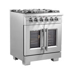 FORNO Capriasca 30" Freestanding French Door Gas Range
