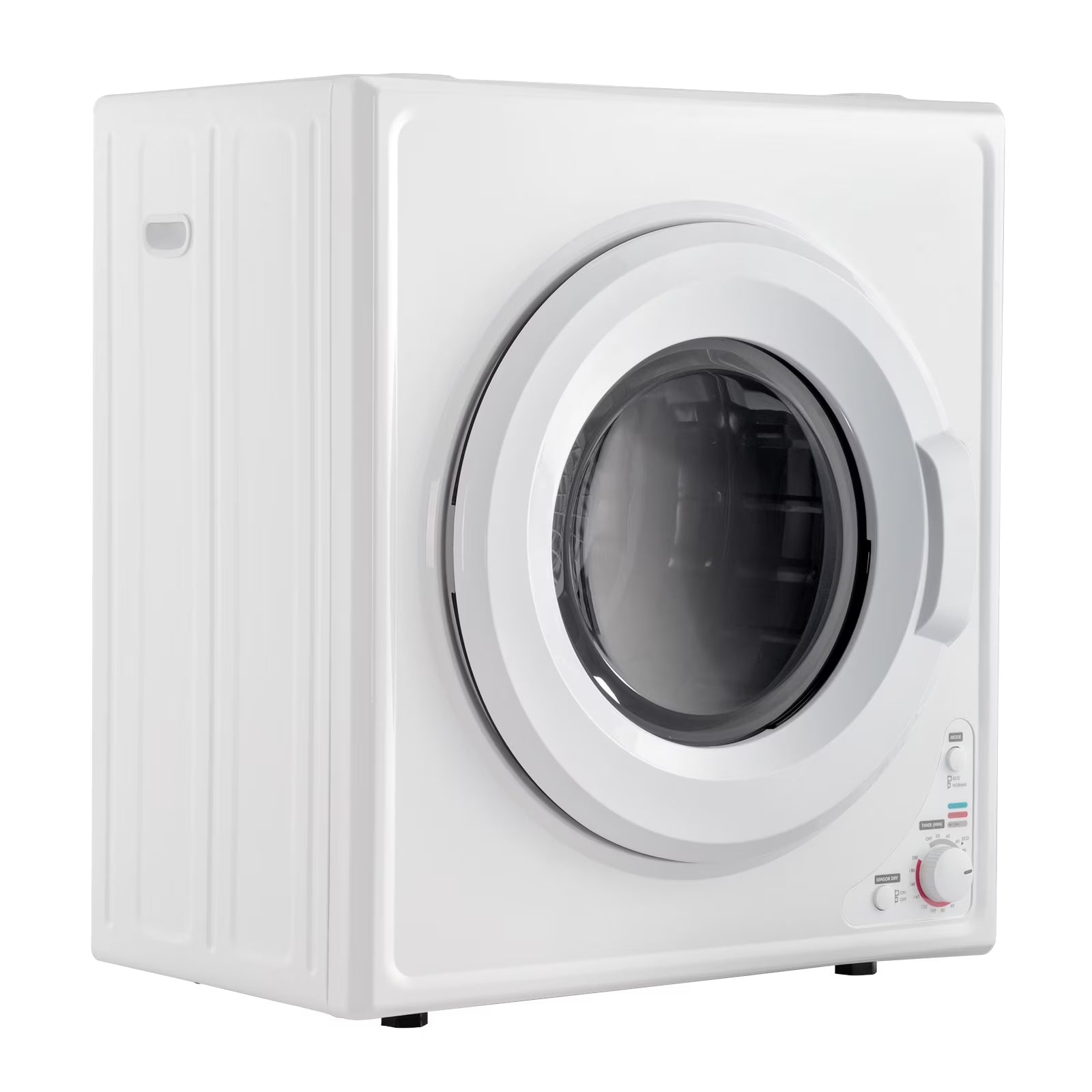 ZOKOP GYJ40-168I1 Compact portable Household clothes Dryer 4KG 2.6CUFT with Stainless Steel Drum White 120V 1400W MECHANICAL Control