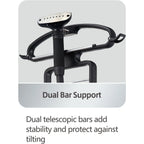 SALAV? Professional Series Garment Steamer with Stainless Steel Plated Nozzle in Gold