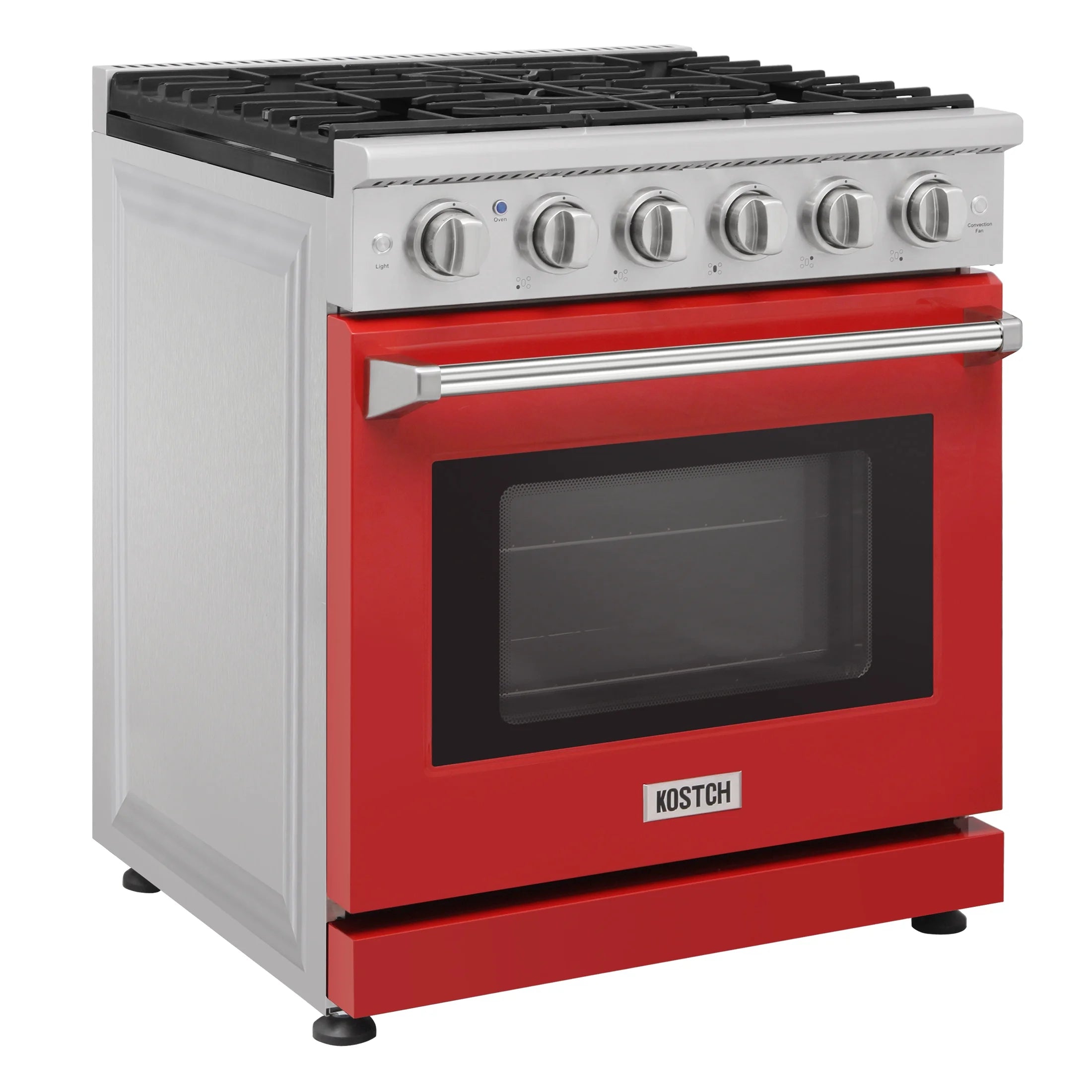 KOSTCH 30-in 5 burners 4.55-cu ft Convection Oven Freestanding Liquid Propane Gas Range ( Stainless steel )