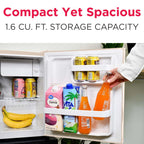 Frigidaire 1.6 Cu ft. Retro Compact Refrigerator with Side Bottle Opener, Coral