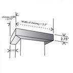 ZLINE Crown Molding Profile 6 for Wall Mount Range Hood CM6587597KEKECOM30KZ