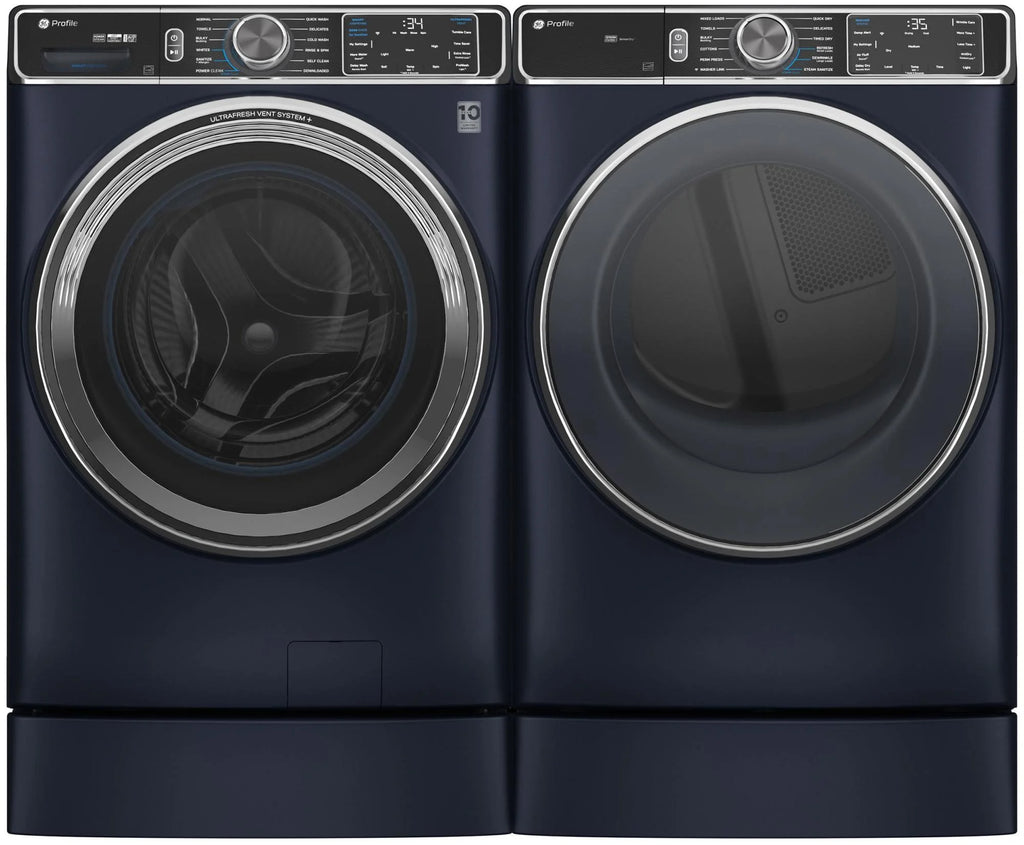 Ge Profile Pfd87es 28" Wide 7.8 Cu. Ft. Energy Star Certified Electric Dryer - Blue