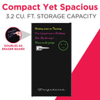 Frigidaire 3.2 Cu Ft Retro Dry Erase Compact Fridge, (EFR331-BLACK), Black