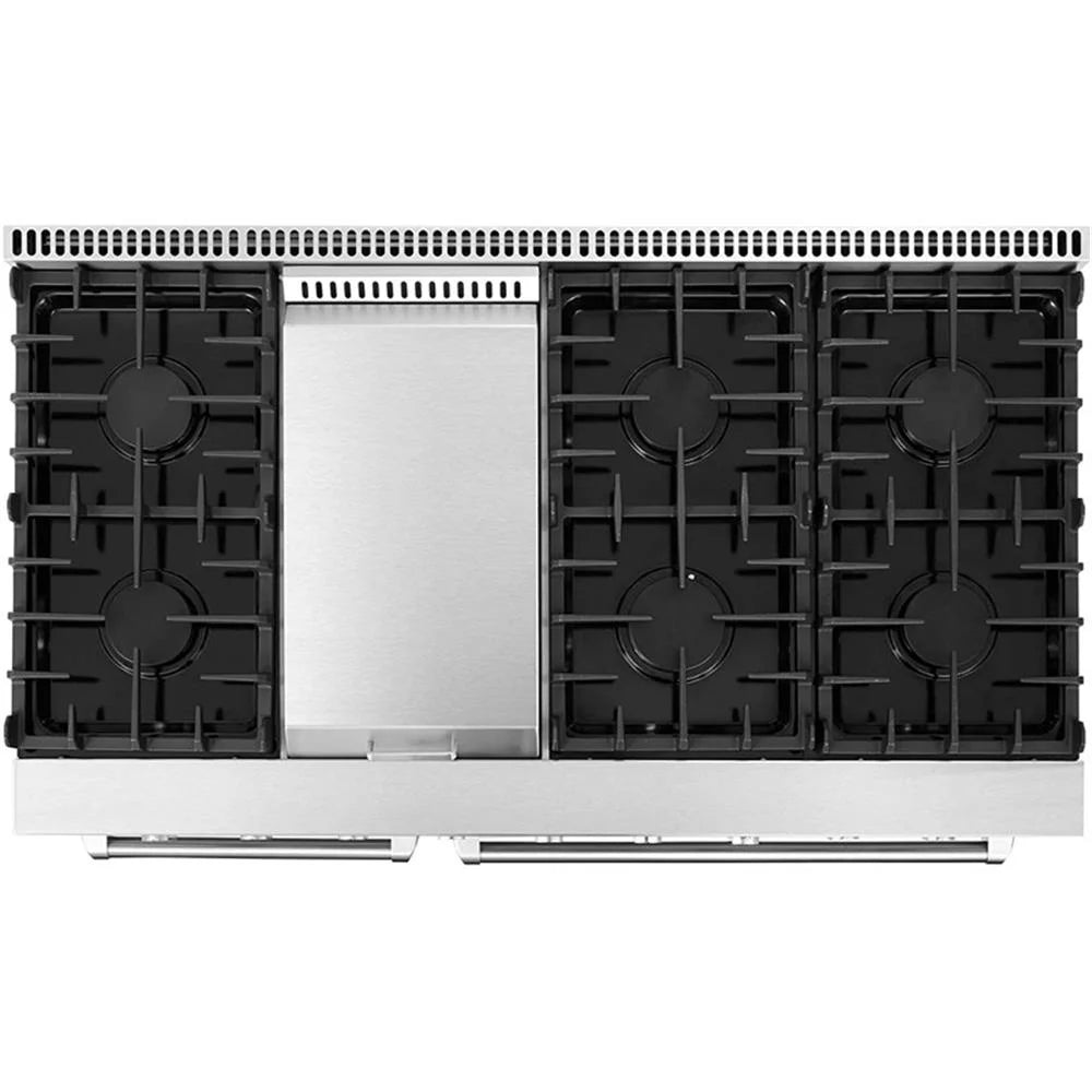 Cosmo 48" Double Oven Gas Range & Range Hood & Dishwasher Set - Liquid Propane