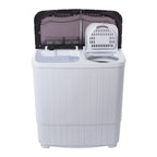 Portable Washing Machine,Compact Clothes Washing Machine, Semi Automatic Washing Machine, Mini Twin Tub Washing Machine for Apartments, Washer(7.7lbs) /Spiner(6.6lbs)