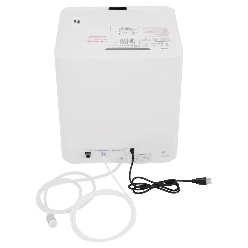White Portable Mini Dishwasher, Countertop Dishwasher, Household Mini Dishwasher for Homes, Apartments