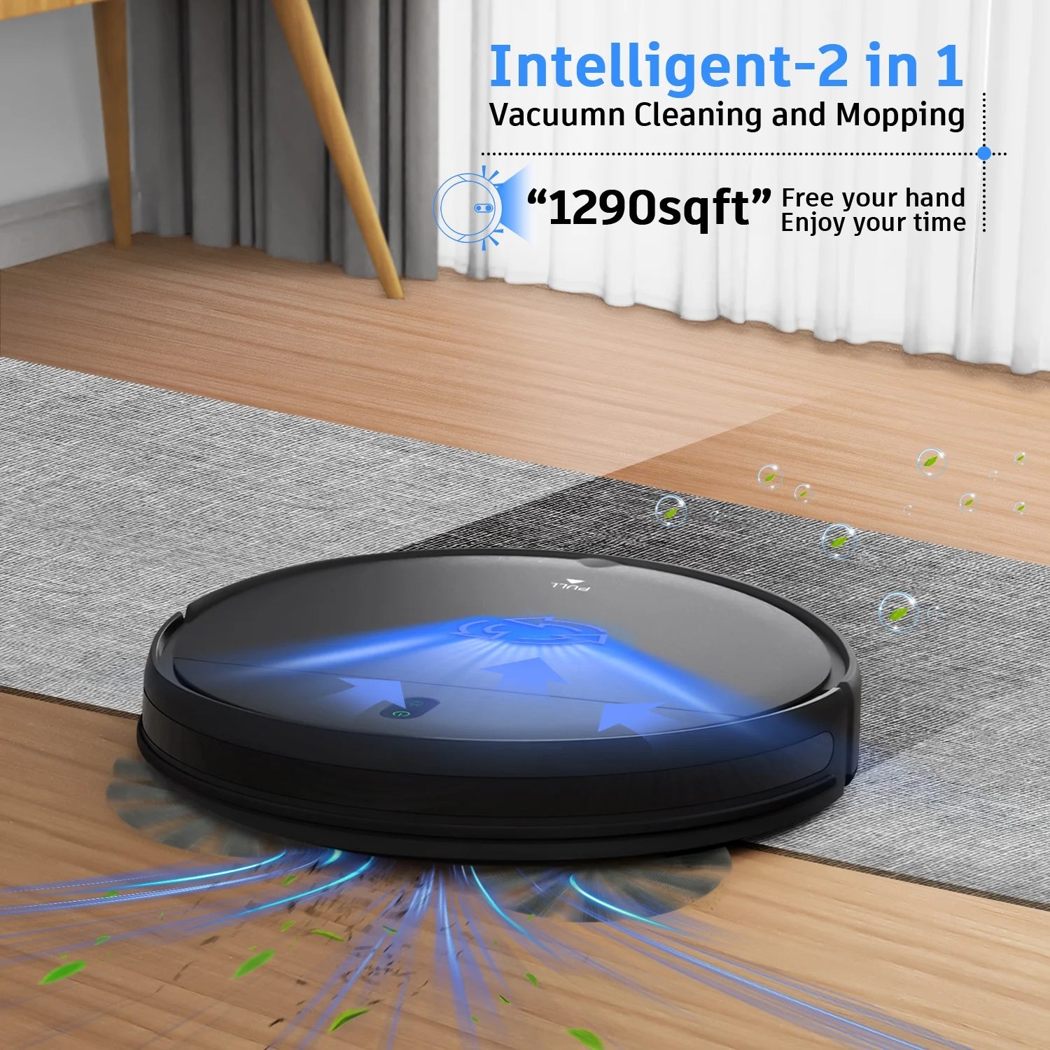 ONSON Robot Vacuum Cleaner, 2 in 1 Mop Combo for Pet Hair, Hard Floor
