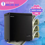 DEMULLER Chest Freezer 5.0 Cu. ft Deep Freezer with Two Hanging Baskets Top Open Door Freezer White