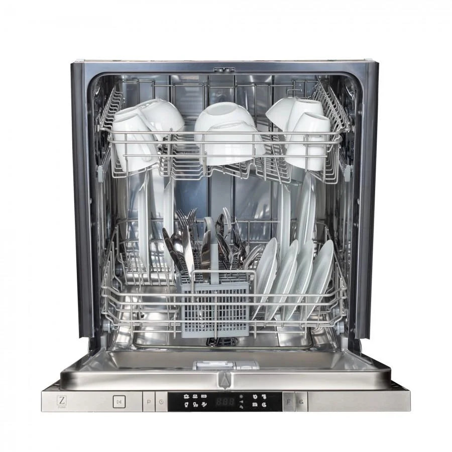ZLINE 24 in. Top Control Dishwasher with Stainless Steel Tub and Modern Style Handle, 52dBa (DW-24)