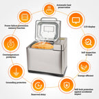 KBS 19-in-1 2LB Bread Maker Machine Fully Automatic LCD Display .Stainless Steel Model# 013