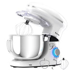 Costway 6.3 QT Tilt-Head Food Stand Mixer 6 Speed 660W wIth Dough Hook, Whisk & Beater Black