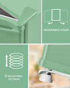 Upstreman 1.7 Cu.ft Mini Fridge with Freezer, Dorm Essentials, Adjustable Thermostat, Energy Saving, Low Noise, Single Door Compact Refrigerator for Dorm, Office, Bedroom, Blue-FR17