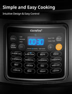 COMFEE�� 16 in 1 Electric Pressure Cooker Instant Multi Cooker Olla de Presion Non-Stick Pot Yogurt Maker Rice Cooker Slow Cooker Saut�� Steamer 8 Quarts Stainless Steel