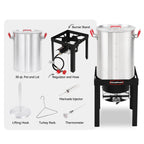 Creole Feast 30 qt 50,000 BTU Aluminum Turkey Fryer