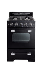 Unique Classic Retro 24" 2.9 cu/ft Freestanding Gas Range with Convection Oven and Sealed Burners