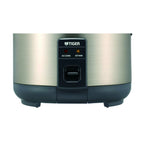 Tiger JNP-S10U 5.5 Cup Capacity White Rice Cooker with Spatula and Measuring Cup with Bowl and Spoon