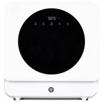Portable Dishwasher Countertop, 6 Washing Programs Tabletop Dishwasher with 5 L Built-In Water Tank, Air-Dry Function, LED Display & Touch Control, Dual Spray Rinsing, Self Absorbing Water Dishwasher