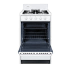 SUMMIT 20" Wide Propane Gas Range, Battery Start