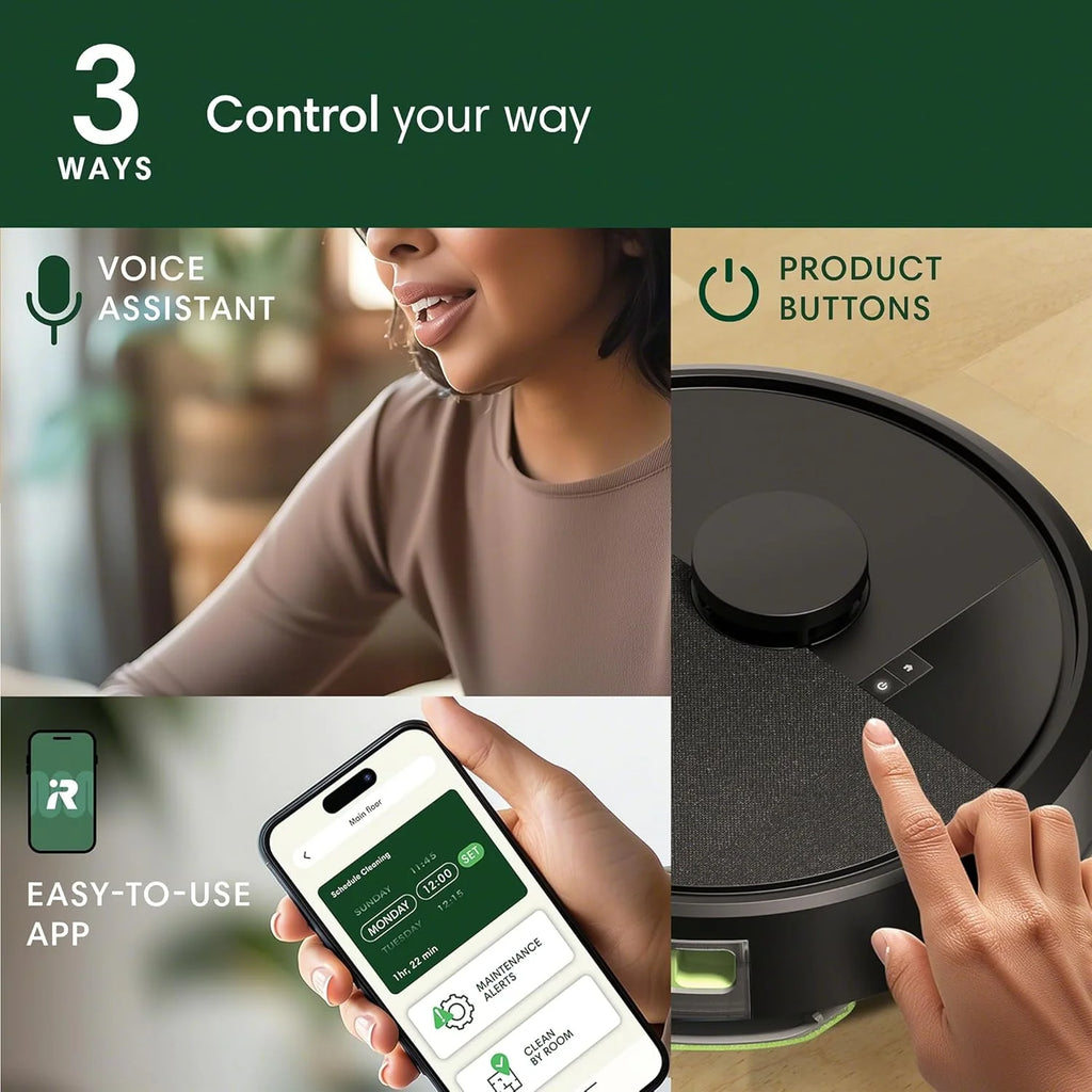 iRobot Roomba 105 Combo Robot Vacuum & Mop LiDAR, Alexa, Strong Suction - NEW