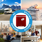 Newair 28 lb. Portable Bullet Ice Maker in Red