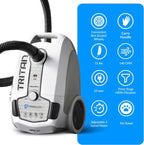 Prolux Tritan Canister Vacuum HEPA Sealed Hard Floor with Powerful 12 Amp Motor
