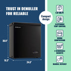 DEMULLER Deep Chest Freezer Freezers with Two Storage Baskets Ultra-Low Temperature Black 79-B-1