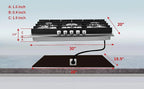 30 inch Gas Cooktop Gas Stove Top w/ 5 High Efficiency Burner Bulit-in Stainless Steel Gas Stoves for Kitchen NG/LPG Convertible Thermocouple Protection