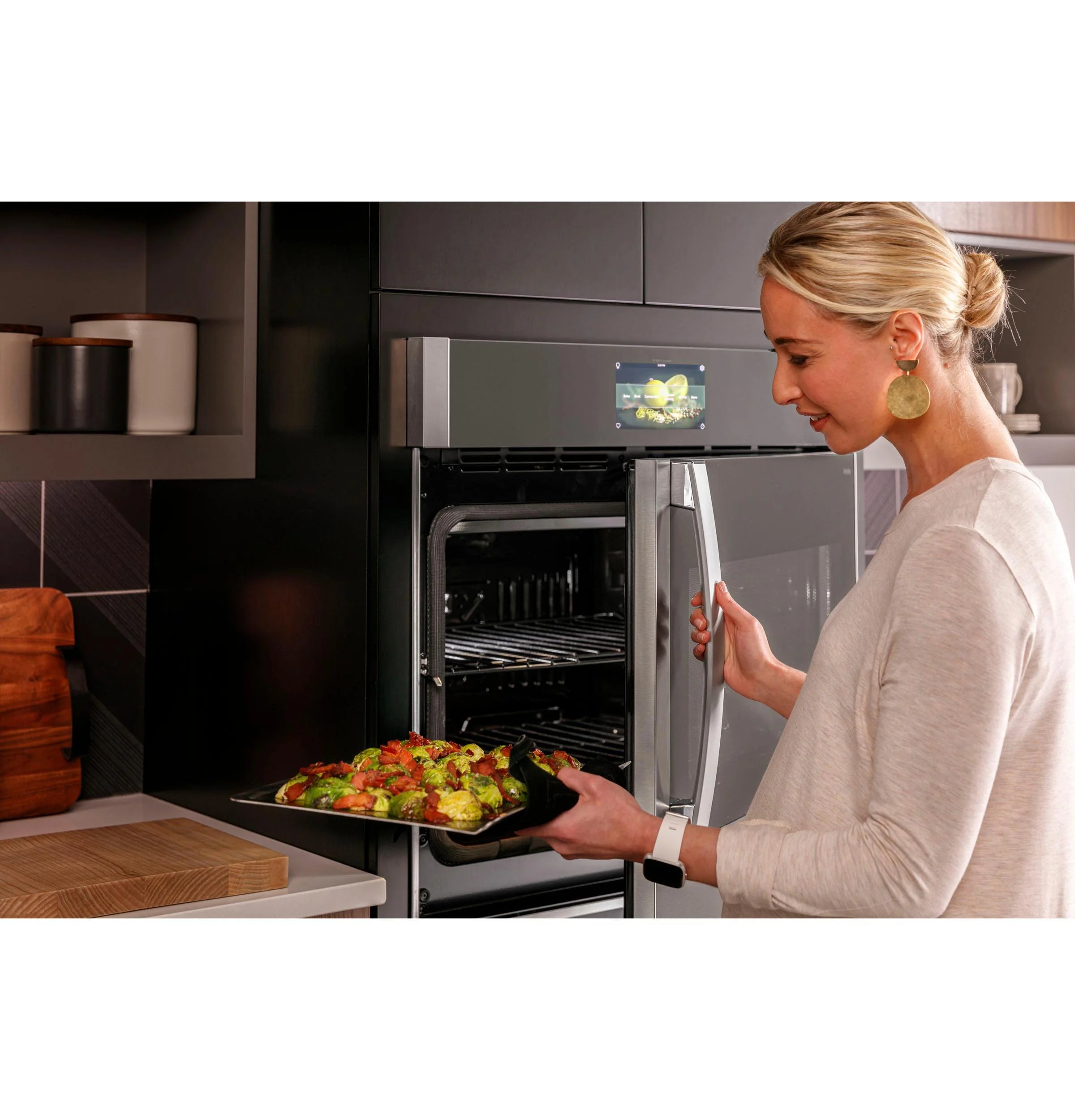 Ge Profile Pts700lsn 30" Wide 5 Cu. Ft. Single Electric Oven - Stainless Steel