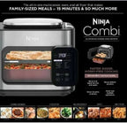 Restored Ninja Combi All-in-One Multicooker, Oven, & Air Fryer, 10-in-1 Functions, Stainless Steel, (Refurbished)