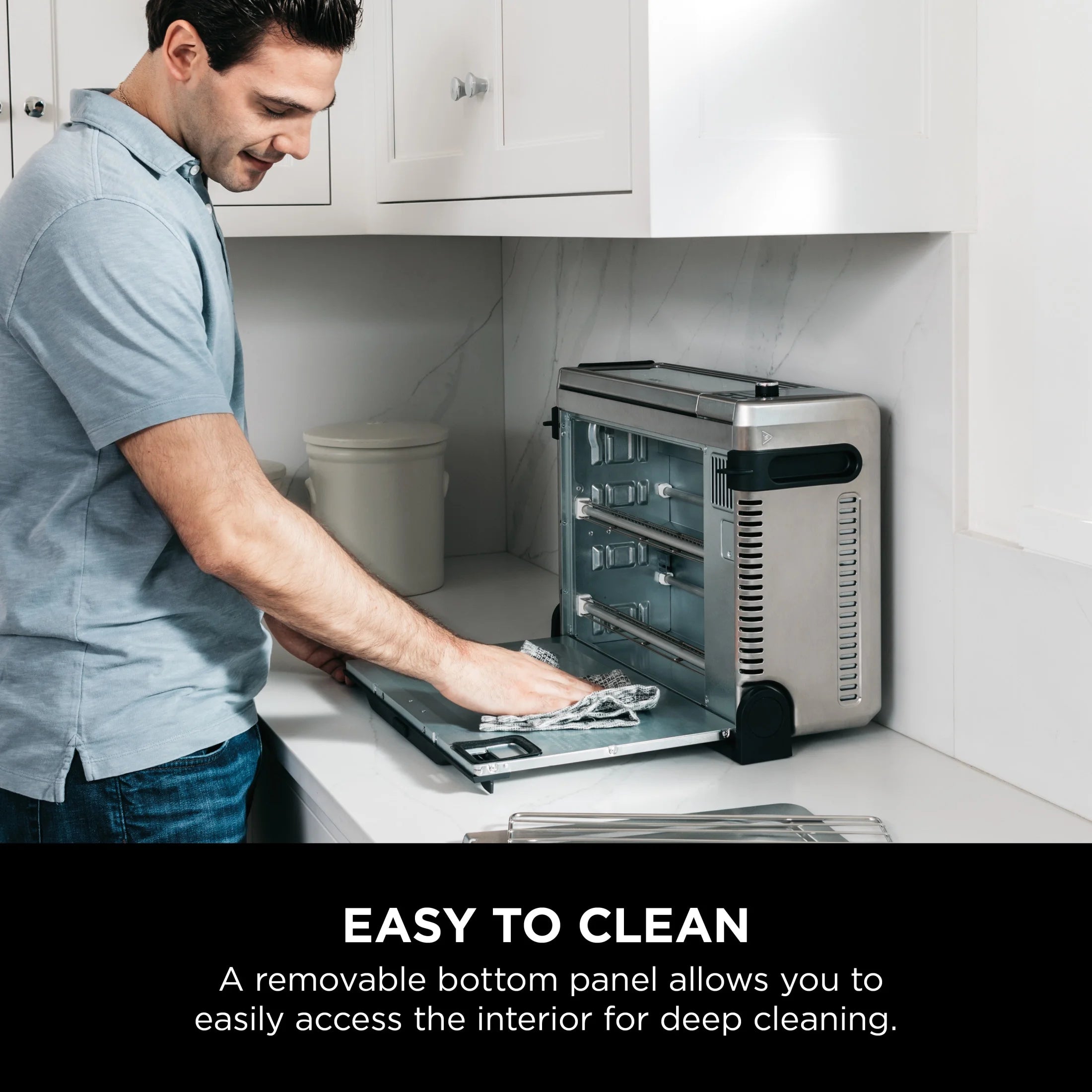 Ninja?? SP101 Foodia?�� 8-in-1 Digital Air Fry Oven, Flip-Away for Storage, Dehydrate, Keep Warm