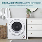 Simzlife 1.6 Cu. ft. Portable Clothes Dryer, Electric Compact Dryer Machine, 19.5 in W, 23.6 in H
