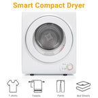 RovSun 110V White Stainless Steel Electric Tumble Dryer