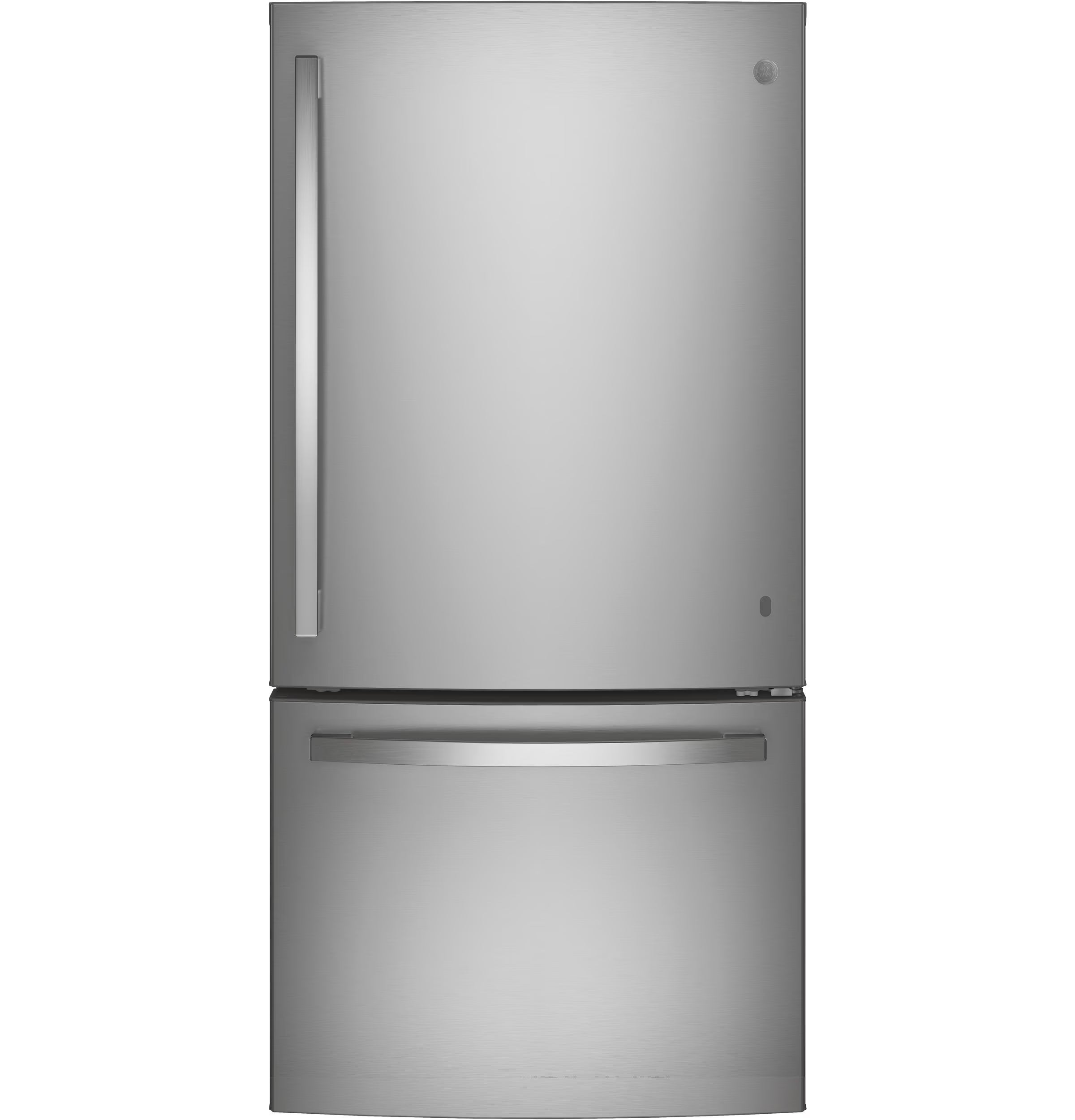 GE? Energy Star? 24.8 cu. ft bottom-freezer refrigerator model GDE25EYKFS Fingerprint Resistant