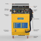 AUTOOL Automotive Dry Ice Cleaning Machine Car Engine Throttle Carbon Deposit Cleaner Exhaust Pipe Pressure Washer 110V/220V Dry Ice Blasting Clean Machine for All Cars, HTS705