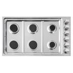Gas Cooktop with 6 Sealed Italian Made Burners in Stainless Steel