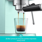 CASABREWS CM5418 20-Bar Espresso Machine and Coffee Maker, Silver