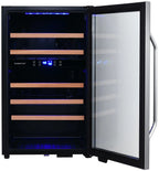 Edgestar Cwf380dz 20" Wide 38 Bottle Capacity Free Standing Wine Cooler - Stainless Steel
