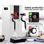 Commercial Coffee Milk Frother, 110V Automatic Frother with 12L Capacity for Restaurants (Black)