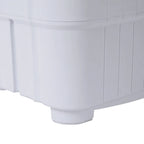 Compact Twin Tub with Built-in Drain Pump XPB35-188S 14.3(7.7 6.6)lbs Semi-automatic Gray Cover Washing Machine