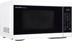 1.1 cu ft Countertop Microwave with 1000 watts and Auto Cook Features - White
