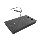 Electric Hob Cook Top Stove 110V Induction Cooktop 2 Burners Ceramic Cooktop