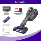 BLACK+DECKER dustbuster furbuster AdvancedClean+ Cordless Pet Handheld Vacuum, Home, Pet and Car Vacuum HHVK515JP07
