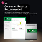 LG LDFC2423V 52 dBA Front Control Dishwasher Stainless Steel