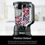 Ninja Detect Duo Power Blender + Personal Single-Serve, BlendSense Technology, Kitchen Countertop, 1700 Watts, 72 oz Pitcher, 24 oz Cup, TB300 Silver