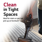 LG Cord Zero A9 Cordless Stick Vacuum Cleaner - A916BM (Refurbished / Restored), Lightweight, Powerful Suction, Pet Hair, Hard Floor, Carpet, HEPA Filter, Self-Cleaning Brushroll, LED Headlights