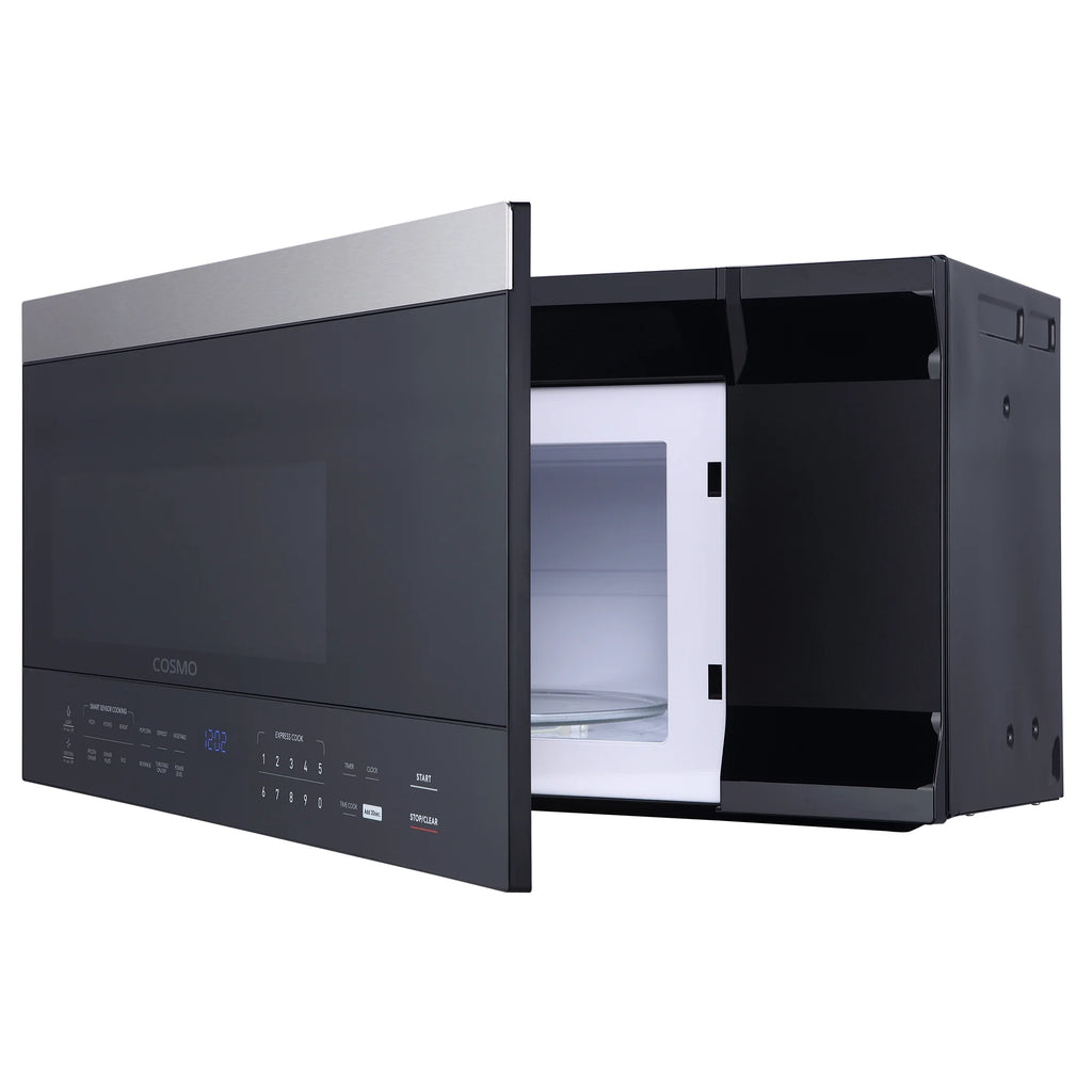 Cosmo 5 Piece Kitchen Appliance Package With 30" Electric Cooktop 24" Single Electric Wall Oven 30" Over-the-range Microwave French Door Refrigerator & 24" Built-in Fully Integrated Dishwasher
