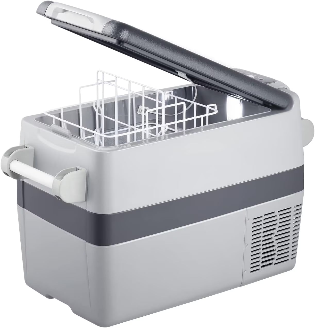 Setpower 12V Portable Refrigerator Freezer, 32 Quart Outdoor Fridge for Camping,Car Refrigerator,Electric Cooler for Truck, RV, Travel,3-Year Warranty